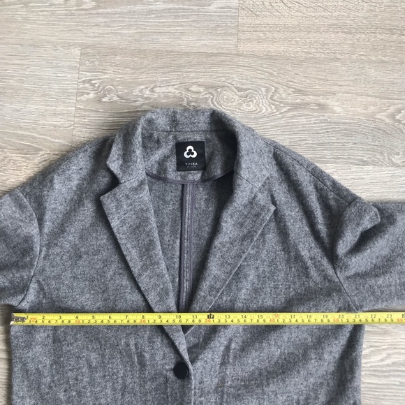 TITIKA Gray Wool Coat - Picture 7 of 9